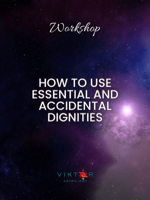 How to use essential and accidental dignities(1)
