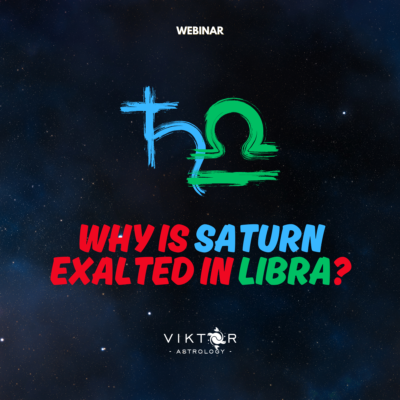Why is Saturn exalted in Libra?