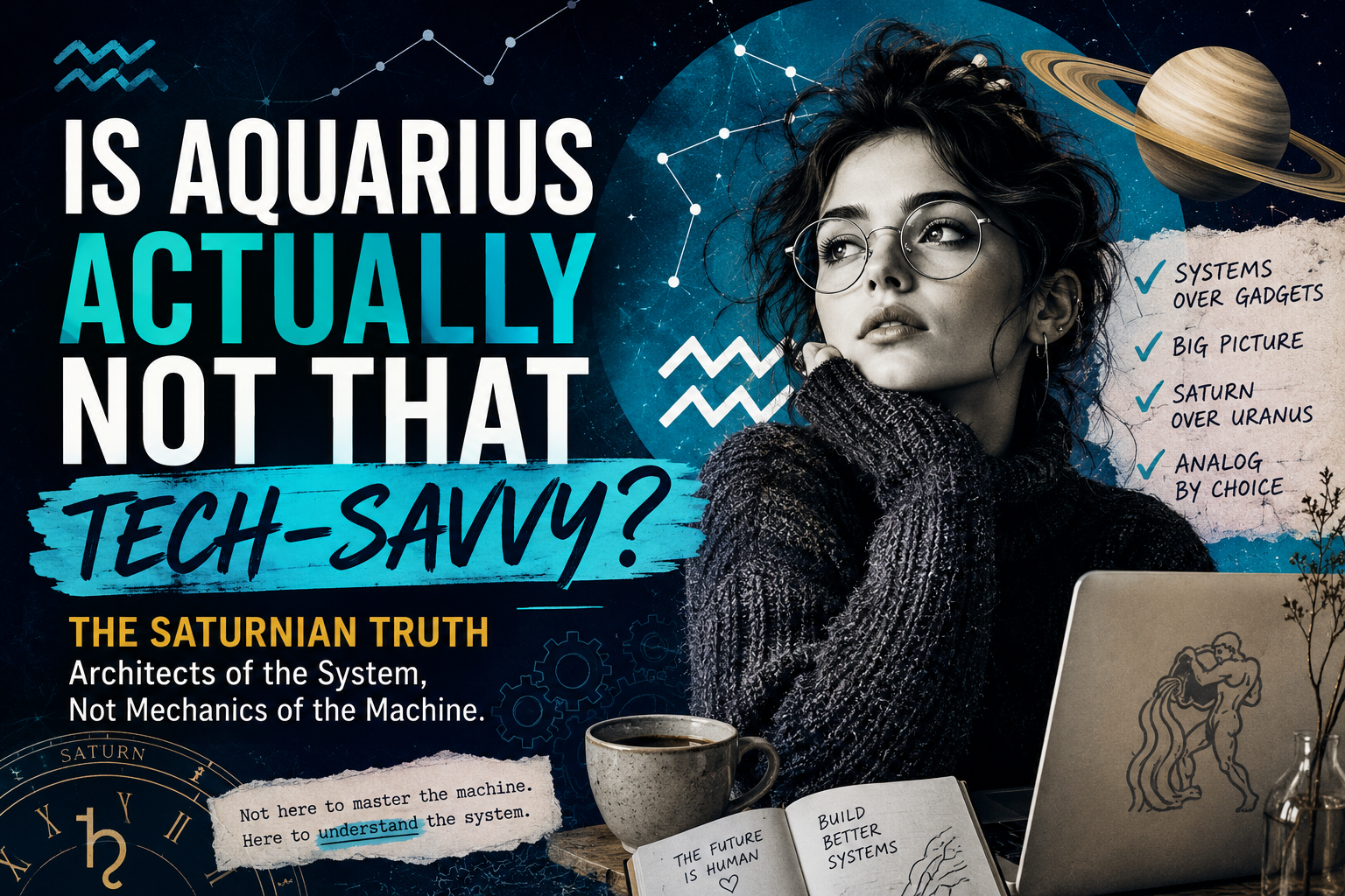 Is Aquarius Actually Tech-Savvy? The Saturnian Truth