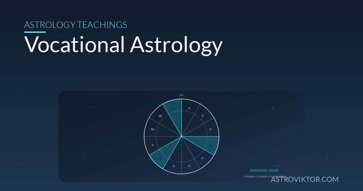 Vocational Astrology: How to Find Your Career in the Birth Chart